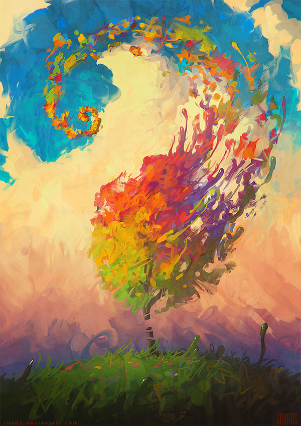 awesomedigitalart:  Color Hurricane by RHADS 