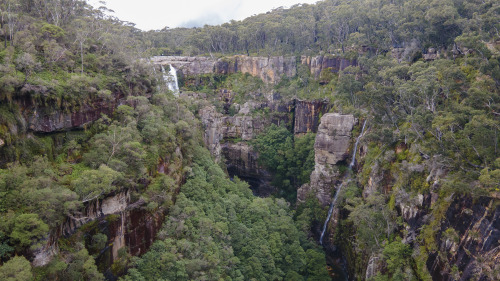 2020: Carrington Falls, in the Budderoo National Park, drops off the Illawarra Escarpment, comprised