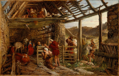 pre-raphaelisme:The Nativity by William Bell Scott, 1872