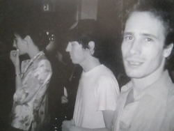 jeffbuckleyforever:  Jeff Buckley and Elliott Smith at a Those Bastard Souls / Sebadoh show in September 1996