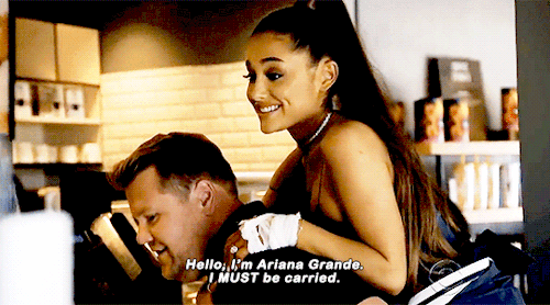 Ariana Grande settles the score on whether she is physically carried wherever she goes (spoiler: she