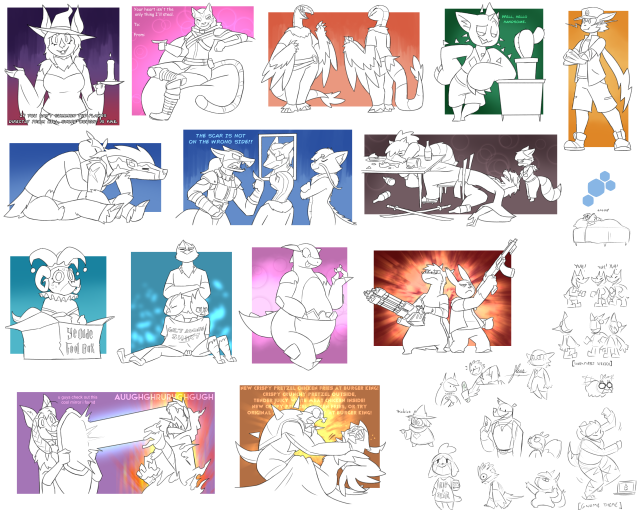 Post-Valentines doodles.