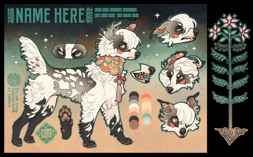 May Day design adoptable I’m auctioning off a canine character I designed over at Twitter!  