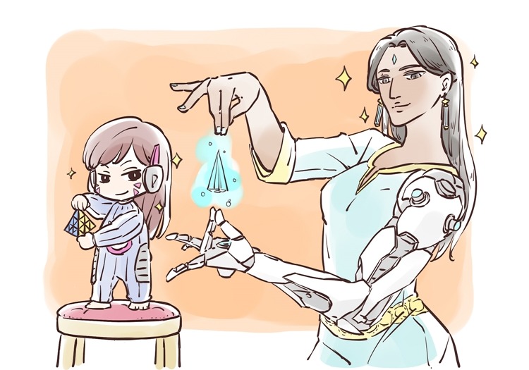 therealluxlin: When dad 76 is away… last pic should of been baby D.Va an baby Sombra!