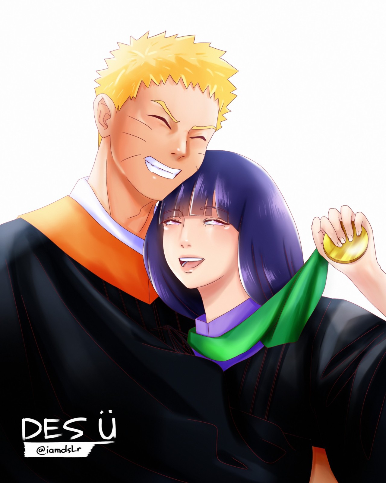 Naruto and Hinata Uzumaki & Hyuga🧡💜🍜🍥