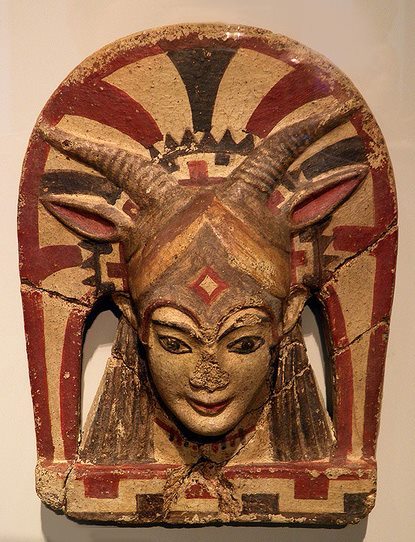 ihavenohonor:Horned Women XIII: Etruscan goat-horned goddess, possibly representing Uni, the forerun