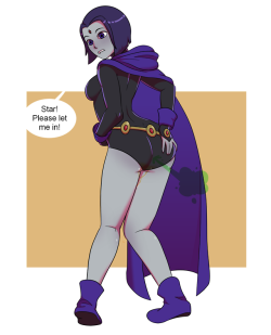 mostlyodourless:  Raven messing.Messing isn’t really my thing but this commission made for a unique challengeCharacter is 18 !