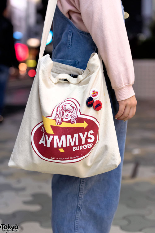 Yuri and Uza on the street in Harajuku wearing fashion from Aymmy in the Batty Girls, COCOLULU, Ghos