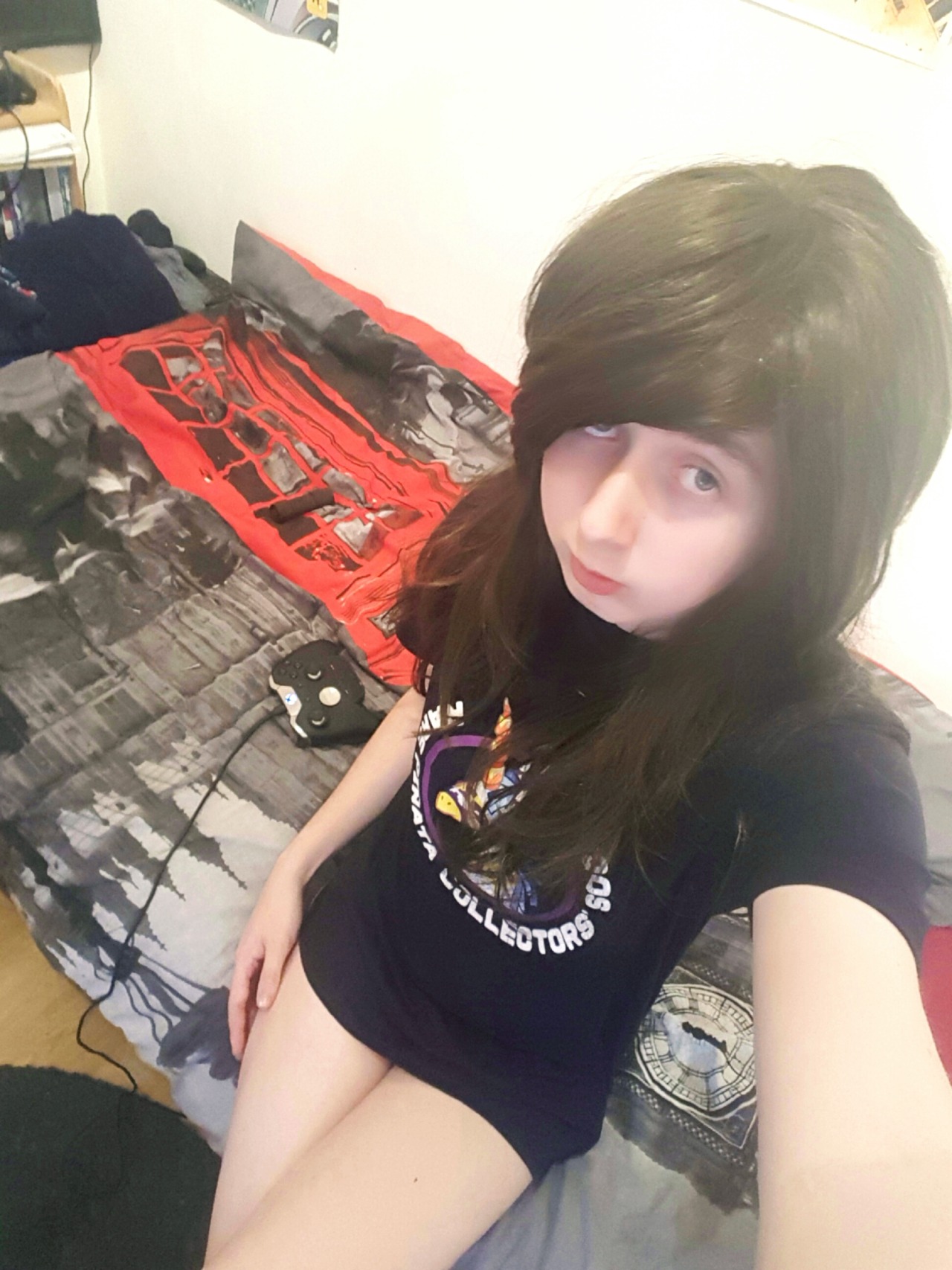 xstacytgx: So a no makeup selfie something a bit more SFW which I do like to do sometimes.