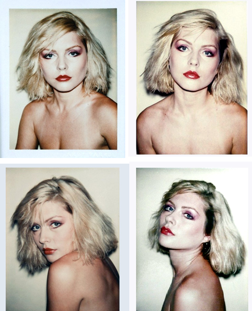 angrygirlclub:Debbie Harry by Andy Warhol, 1980 // Karlie Kloss by Ezra Petronio, 2013