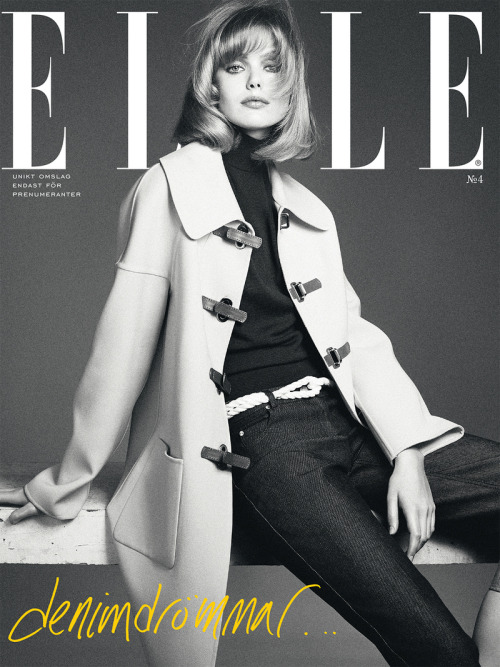 Frida Gustavsson by Andreas Sjodin for Elle Sweden April 2015 See the full story at IMGmodels.com