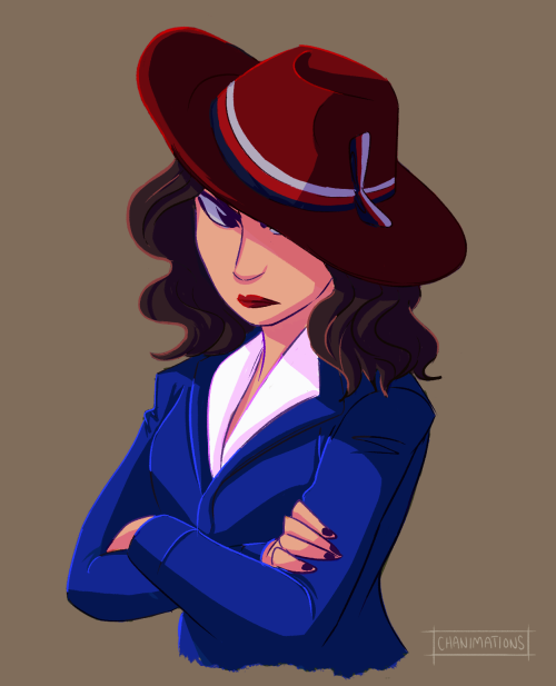 chanimations:  Agent Carter is such a cool mini series, it needs more views! So I drew this to show my support