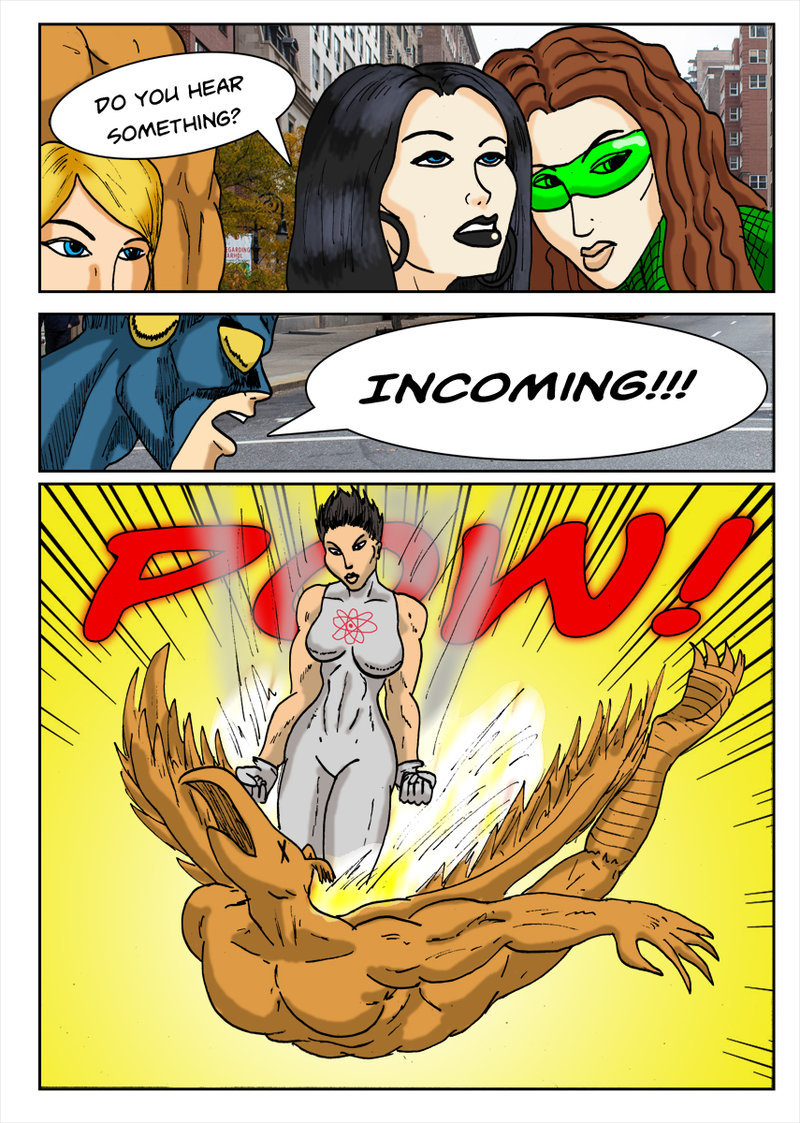 Kate Five vs Symbiote comic Page 190 by cyberkitten01   Anna Atom makes her arrival