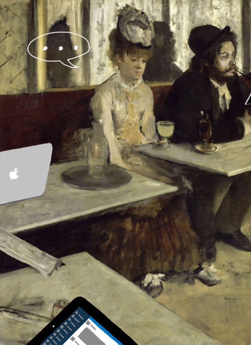 Based on : L’Absinthe (Glass of Absinthe) by Edgar Degas (1876).
ART X SMART Project by Kim Dong-kyu, 2013.