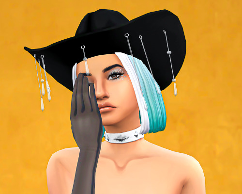 snoozeesims:CowgalJust a tiny bit in love with her and need this hat in my life.Creators@ts4-parise 