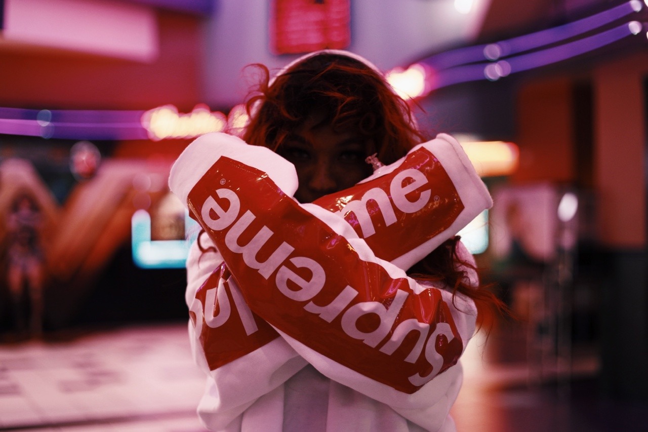 kieraplease:  Beach Ball Supreme hoodie by Nigel Xavier  Shot by Shamaal B. 