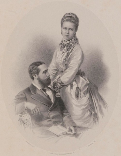aw-laurendet: Grand Duchess Maria Alexandrovna Romanova of Russia with her husband,Prince Alfred of 