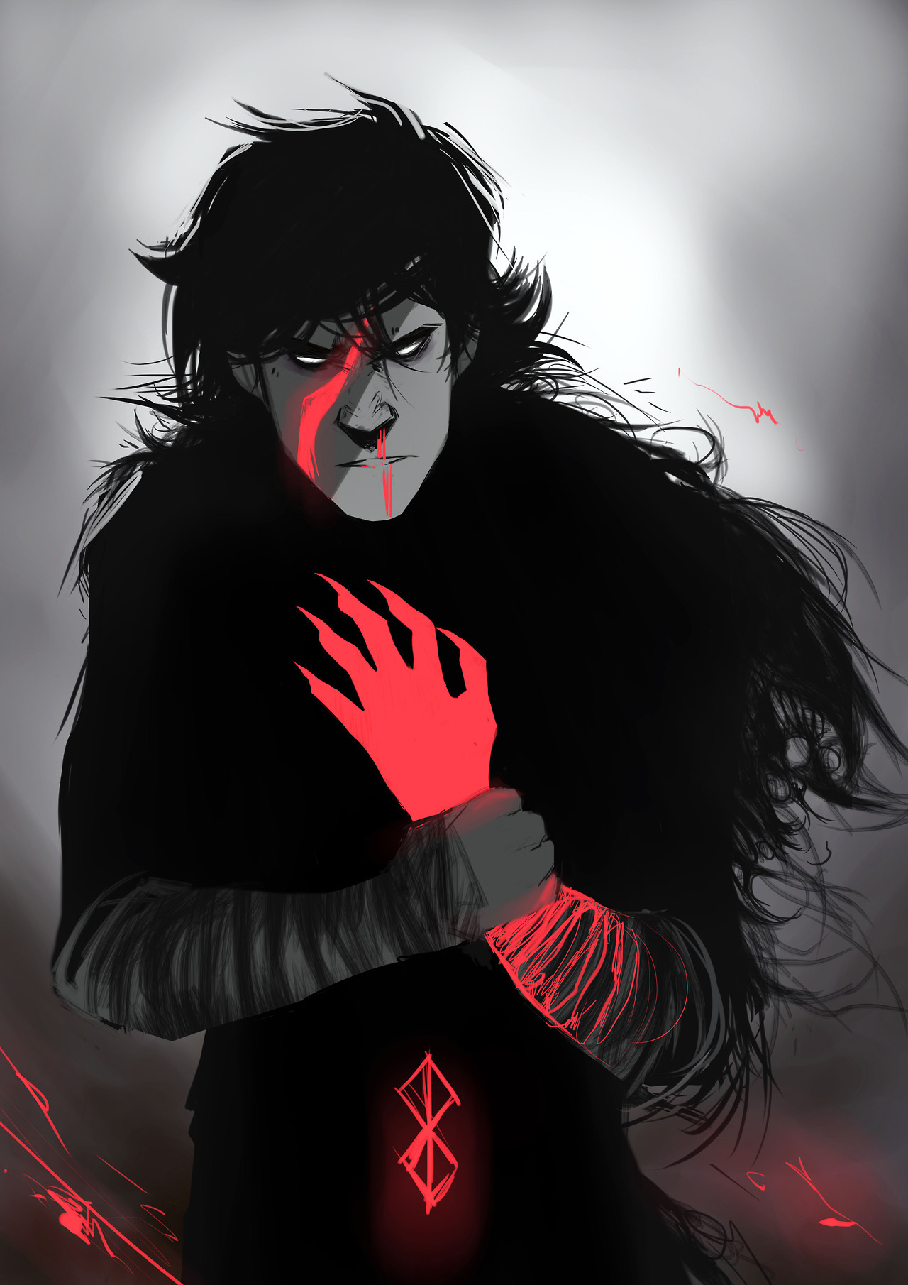 senkkeidraws:kylo sketches sittin in my folders for a year Is Kylo getting sacrificed