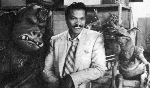 gameraboy2: Billy Dee Willams hanging out on the Return of the Jedi set