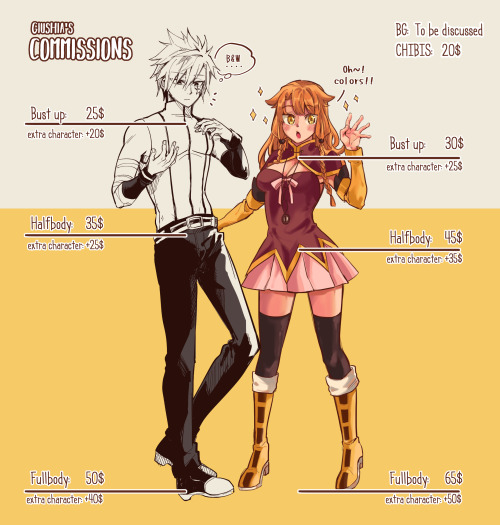 giushia:COMMISSIONS [OPEN!] Please read everything, Sorry is very long but I really needed to explai