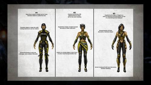 greatkunglao:  Female NPC characters concept arts from Krypt of Mortal Kombat X.