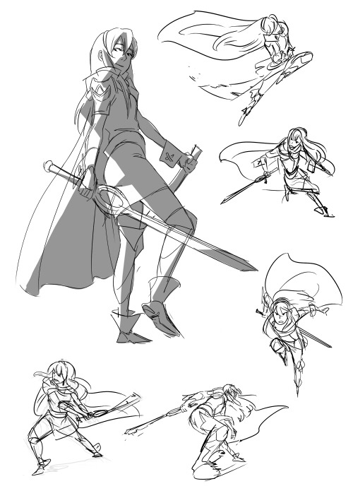 killertune:  some fire emblem sketches. debating on whether I should compile all my fire emblem sketches in a sketchbook to sell. But we shall see!