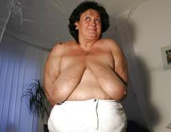 fat-naked-old-grannies:  Wow…what gravity can do to a pair of breasts…unbelievable! Nice heavy hangers for some young stud to play with.Click here to find senior sex partners.
