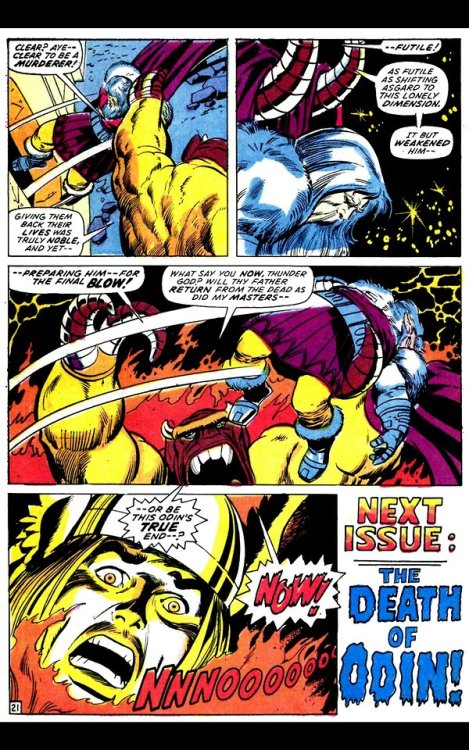 197203 Thor #197 – Page 22 Not a fan of Conway&rsquo;s dialogue, but at lest the endi