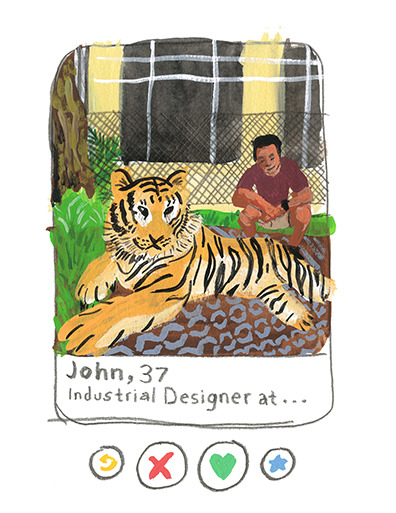 I’ve been meaning to share these for a while! This is the complete Tinder Guys With Tigers zin