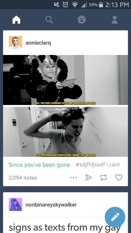 tumblrs updating me on shit my friends have done in the past&hellip;.????