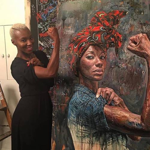 blackness-by-your-side: I like this version of Rosie The Riveter better. ❤️