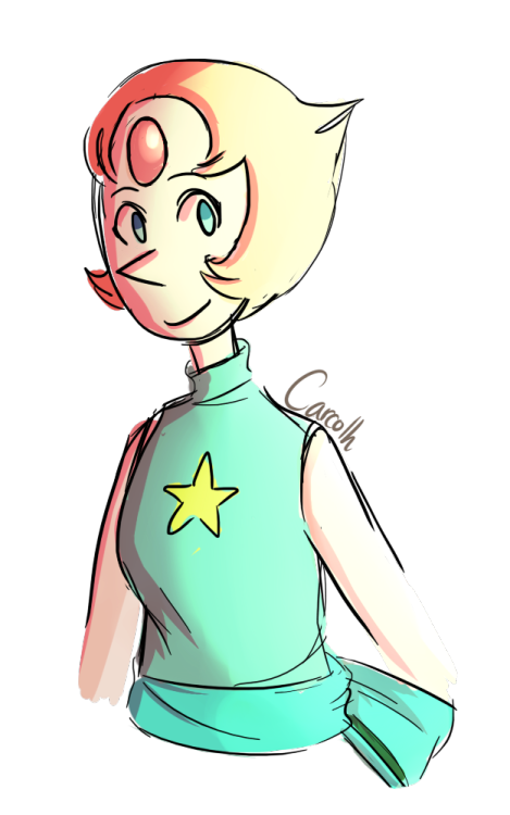 carcolh:  cleaned up my warmup sketch of pearl and colored it!!  