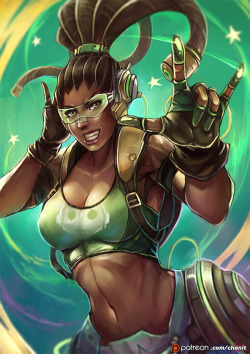 kachimahan:  Overwatch Genderbend project no .9 Character : Lucio / Overwatch   Support me for more stuff here : www.patreon.com/chanit thank yaa 