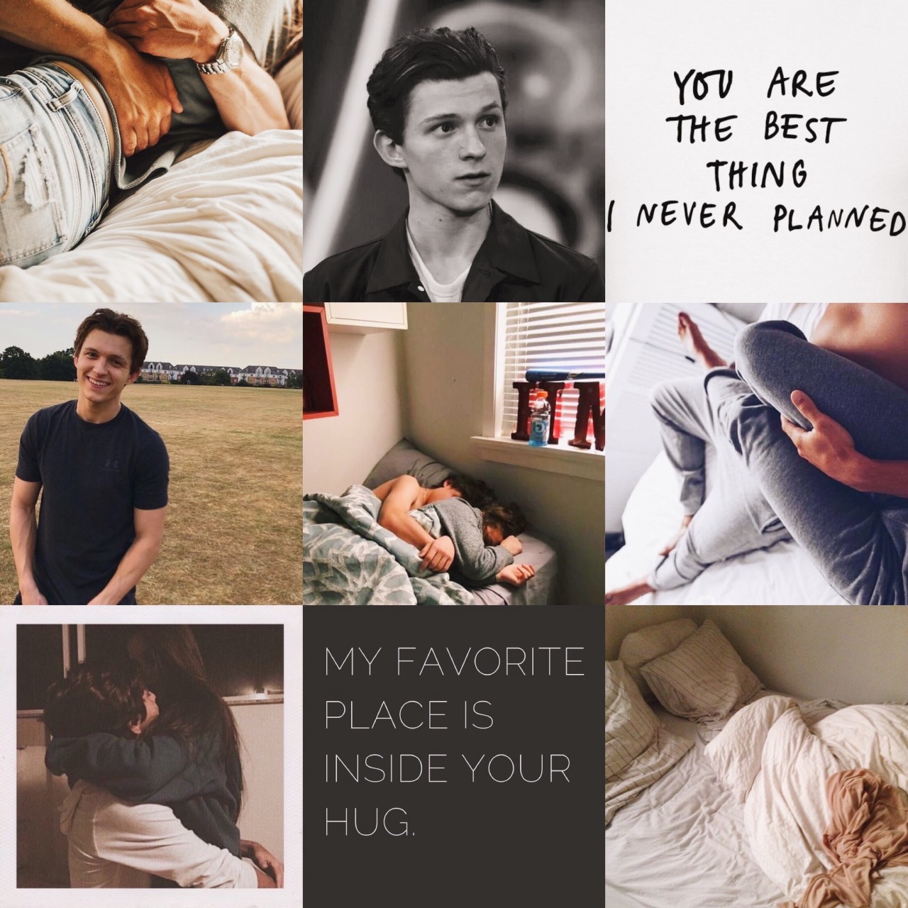 you make me happier — take my hand and hold me close - tom holland