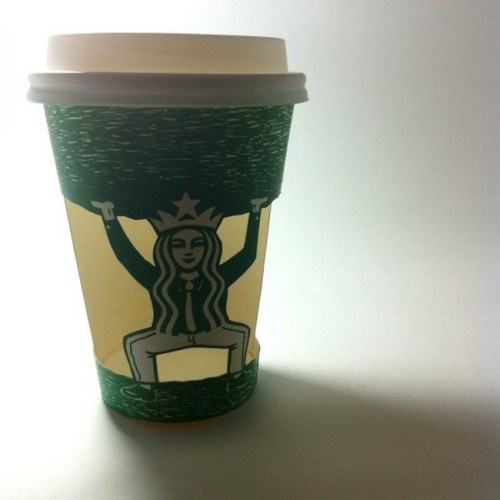 Korean artist opens a new door to the way we look at Starbucks’ paper cups. by Fseo