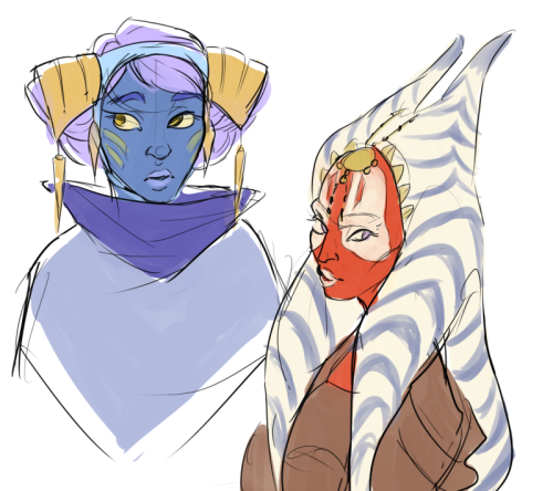 mihrlin:CLONE WARS LADIES!! i adore them so much *u* i was trying out clip studio paint when i did t