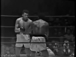 funnynhilariousgif:  Muhammad Ali does a Mayweather, but waaaay cooler… &gt;&gt;