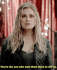 recomposing:#i always laugh at this scene cause like #lexa’s not in battle #she’s not about to go to