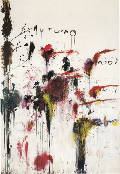 devidsketchbook: CY TWOMBLY No painter since Pollock has refused to separate landscape and language