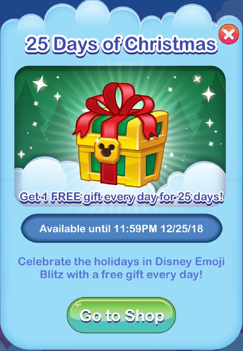 For anyone who plays Disney Emoji Blitz, they&rsquo;re doing an advent calendar