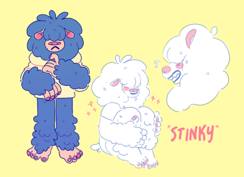 this is stinky, they r a bigfoot type thing who likes eating trash and sleeping