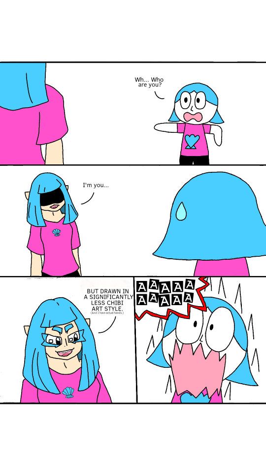 Thank MythicalMoons On Pinterest For Drawing The Less Chibi Me And The Comic Idea!