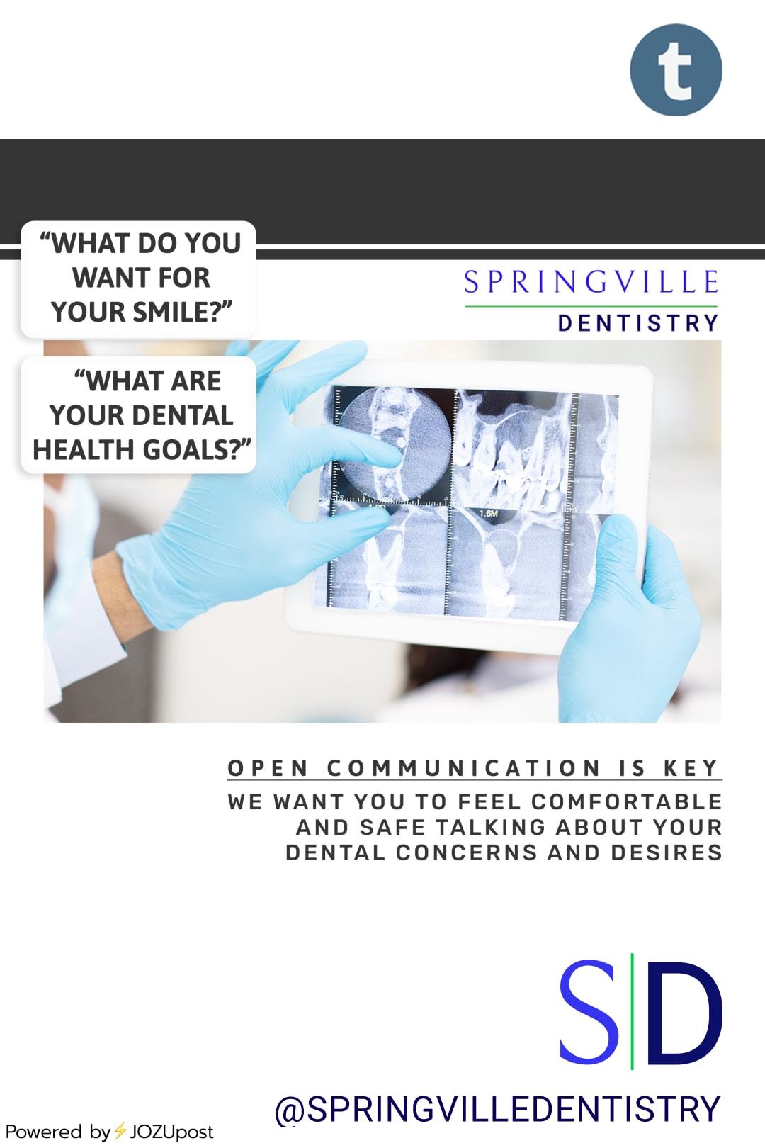 Healthy, Open Communication
The relationship between dentist and patient is incredibly important, and healthy, open communication is key.
#comminicationiskey #talktous