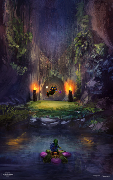 mei-xing:Wanted to post the next Zelda U painting but Majora’s Mask comes out today/tomorrow and I w