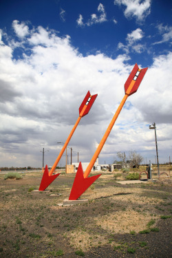 travelroute66:  Route 66 - Twin Arrows Trading Post in Arizona. The arrows are looking good these days.http://frank-romeo.artistwebsites.com/art/all/all/all/route 66  :3