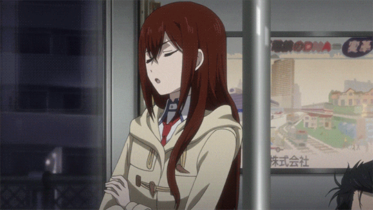 goldenharmony:Steins;Gate 0 Episode 8 - Okabe smiling when with KurisuEven though this episode is ju