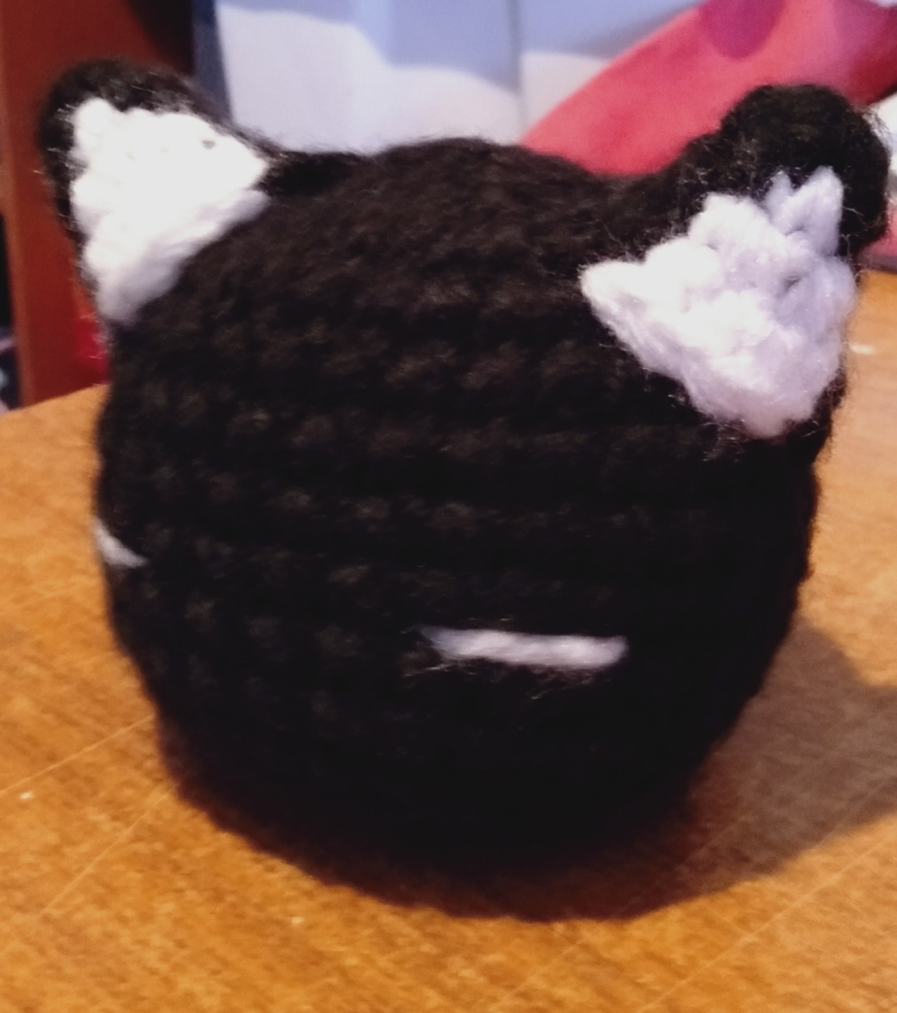  Mewo Omori Plush Black Cat Toy Handmade Soft Toy Made