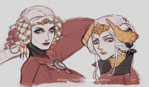 bozrat: ah yes my favorite white hair , wearing red women //I’m missing another of my favorites who’