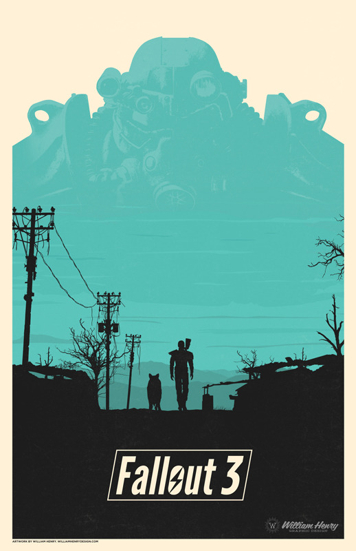 theomeganerd:  Fallout 3 &amp; Bloodborne Posters by billpyle