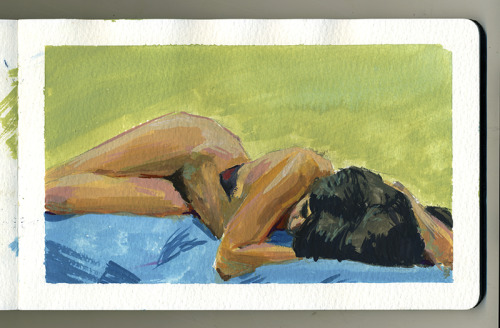 figure drawinggouache on paper